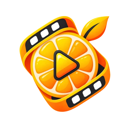 黄果短剧橙色胶片播放Logo